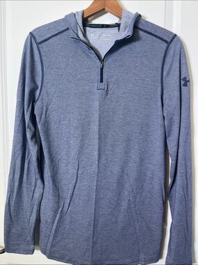 Under Armour Heathered Light Blue Full Zip Hoodie